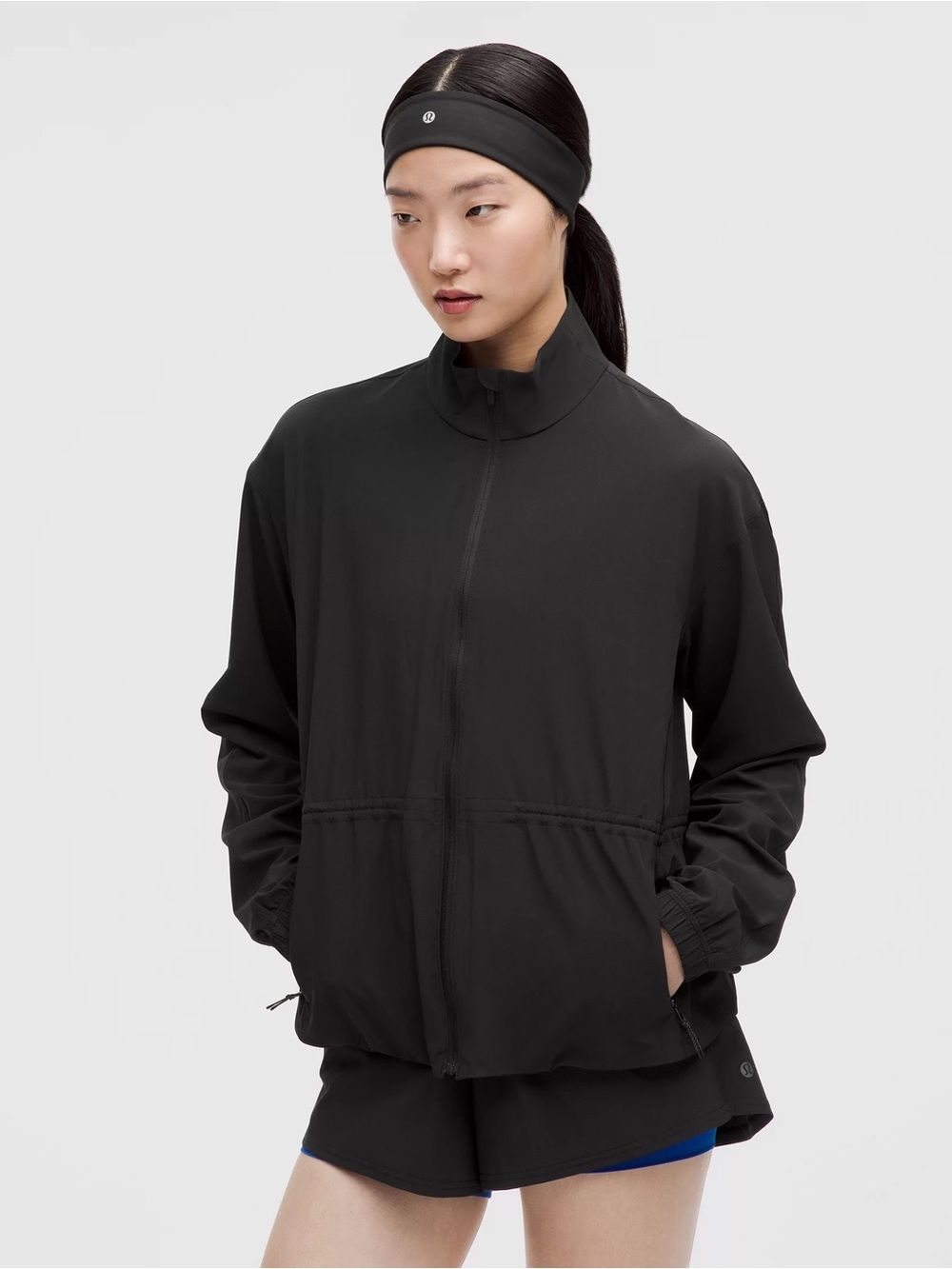 🆕🖤 Lululemon UV Protective Cinch Waist Run Jacket - Black